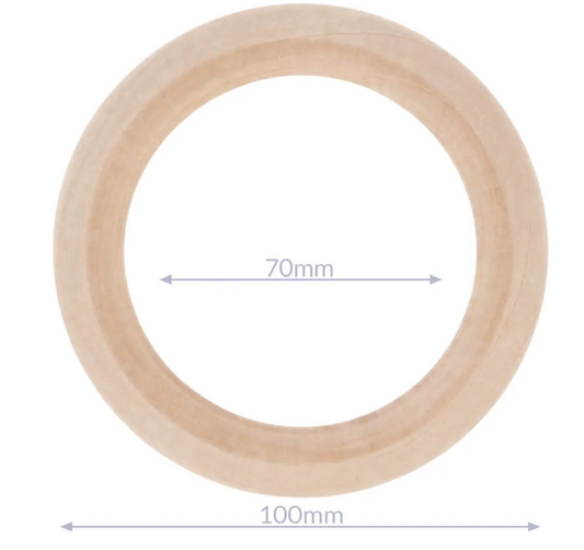 Wooden Teething Rings 100mm diameter