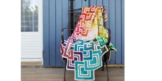 Sliding Tiles Blanket Knit Kit