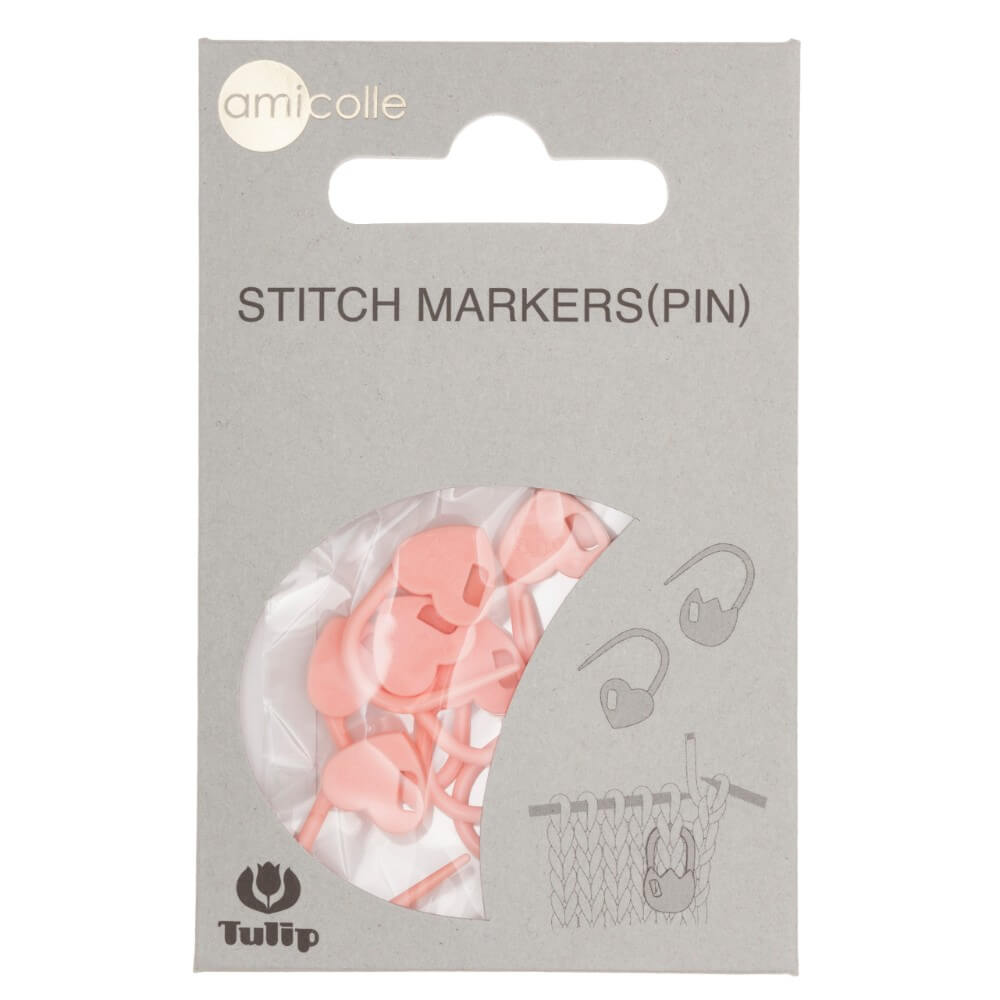 Pink Heart Stitch Markers (Large)