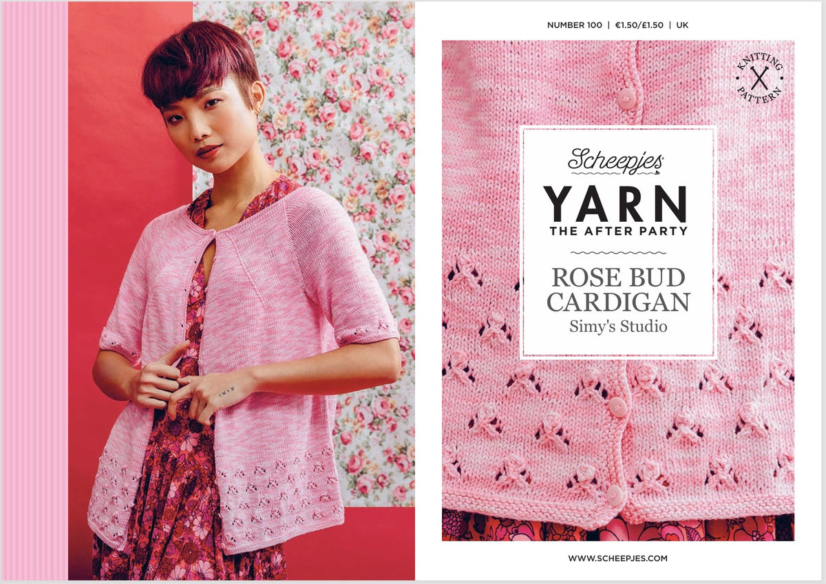 Yarn the After Party 100 Rose Bud Cardigan Pattern