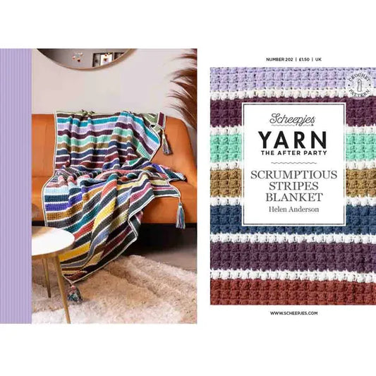 Yarn the After Party 202 Scrumptious Stripes Blanket Pattern