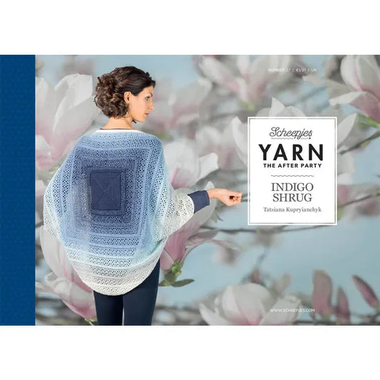 Yarn the After Party 027 Indigo Shrug Pattern